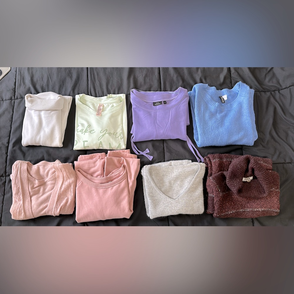Nine sweaters!
